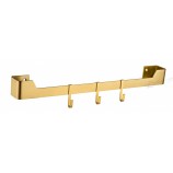 Métal doré 3PCS cintres porte murale crochets pour la décoration de la maison porte-vêtements