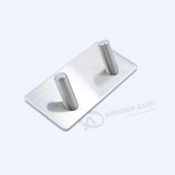 3m Sticker Adhesive Key Holder Wall Kitchen Bathroom Organizer Double Hanger Hook Stainless Steel Door Hooks