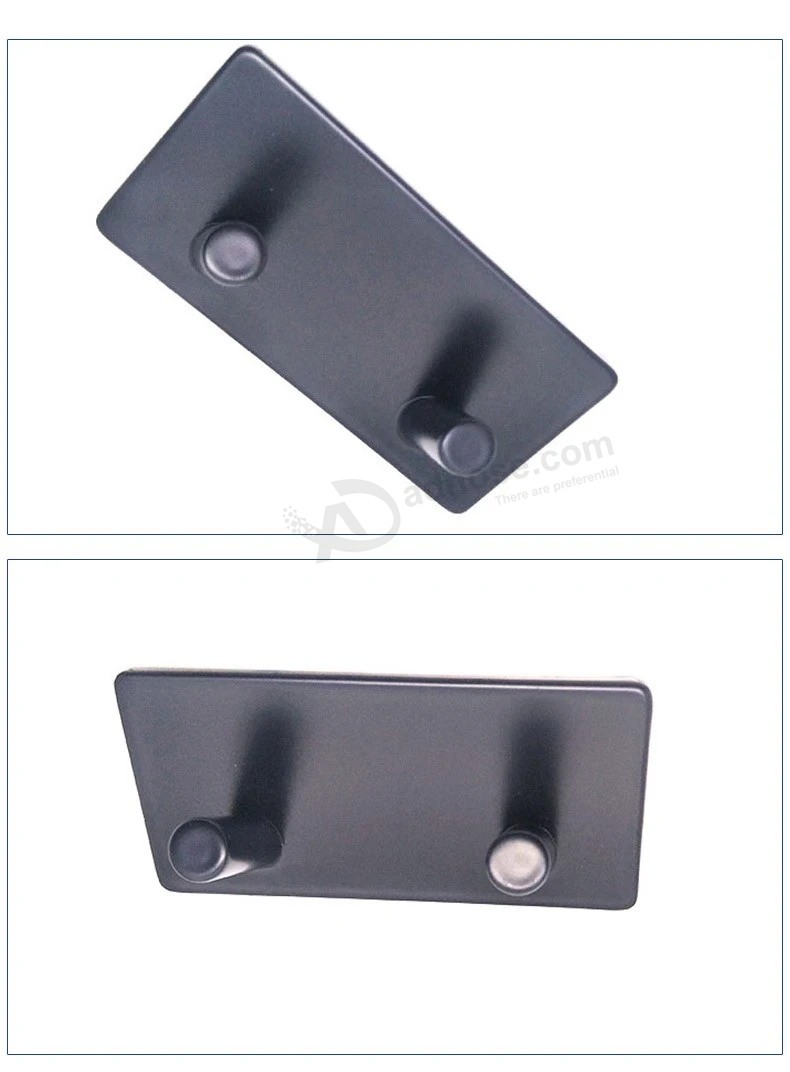 3 m adhesivo adhesivo titular de la llave pared cocina baño organizador gancho de suspensión doble ganchos de puerta de acero inoxidable