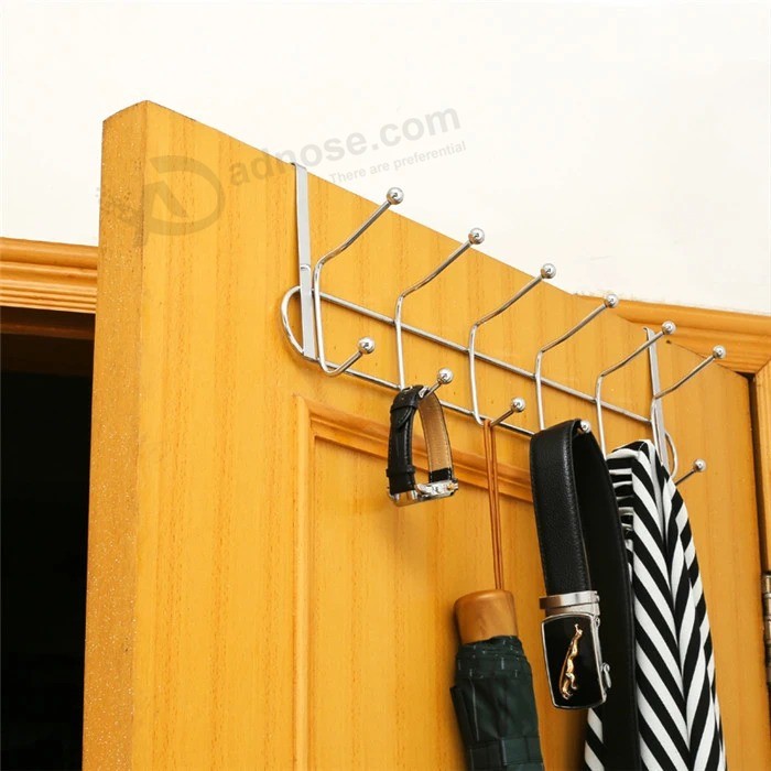 Furniture Hardware Strong Metal Over The Door Coat Hook Metal Hanger Hooks for Clothing