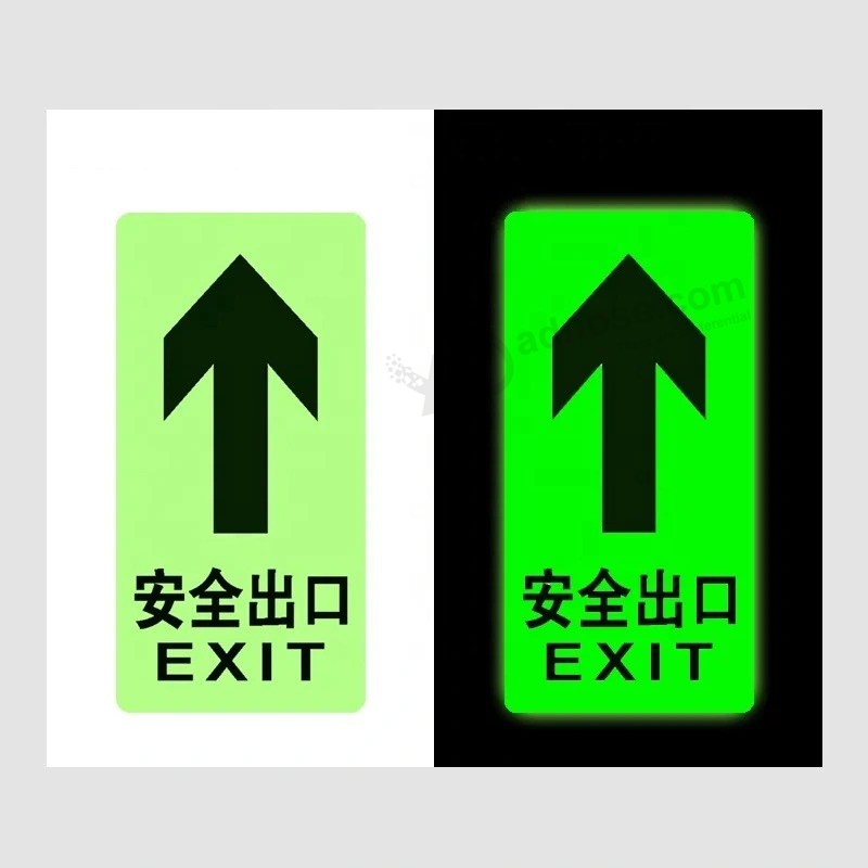 Luminous Emergency Exit Aluminium Acrylic Safety Sign Board