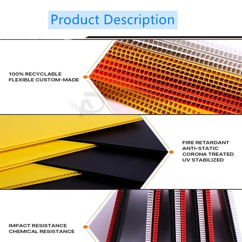 PP Corrugated Sheet Products Plastic Signs Board
