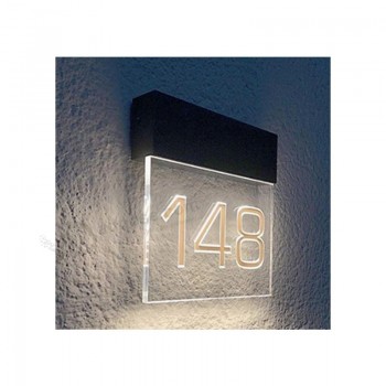 Panneau de signalisation de porte de bureau personnalisé Plaque de signalisation LED