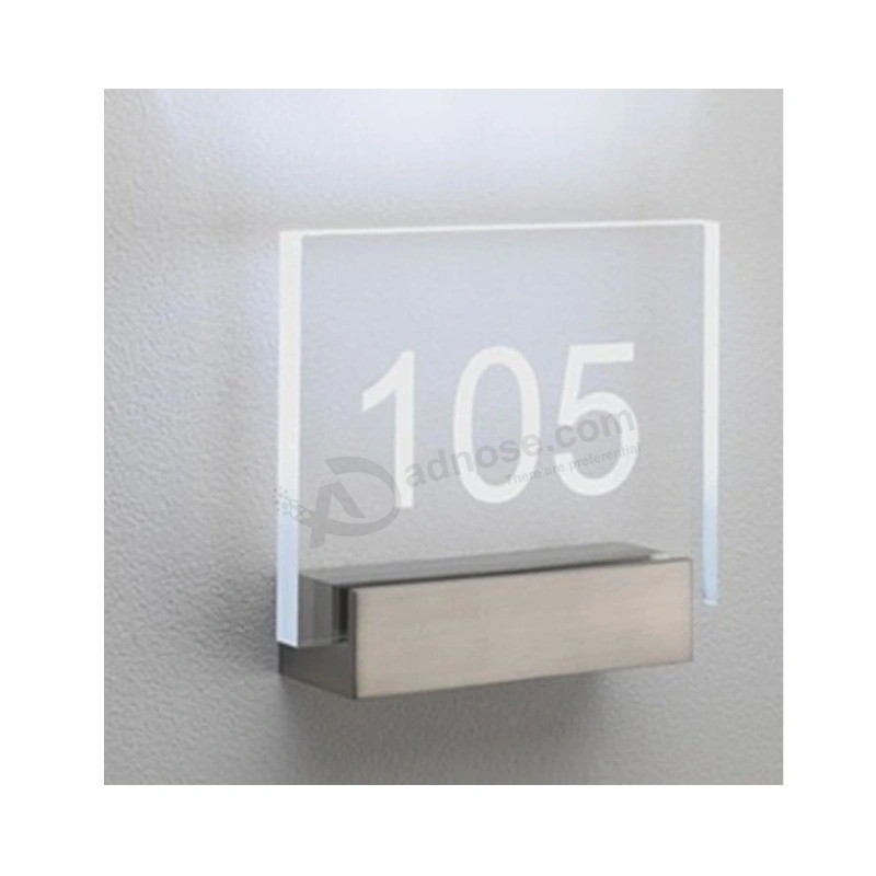 Cartello segnaletico per ufficio personalizzato Targa con numero LED
