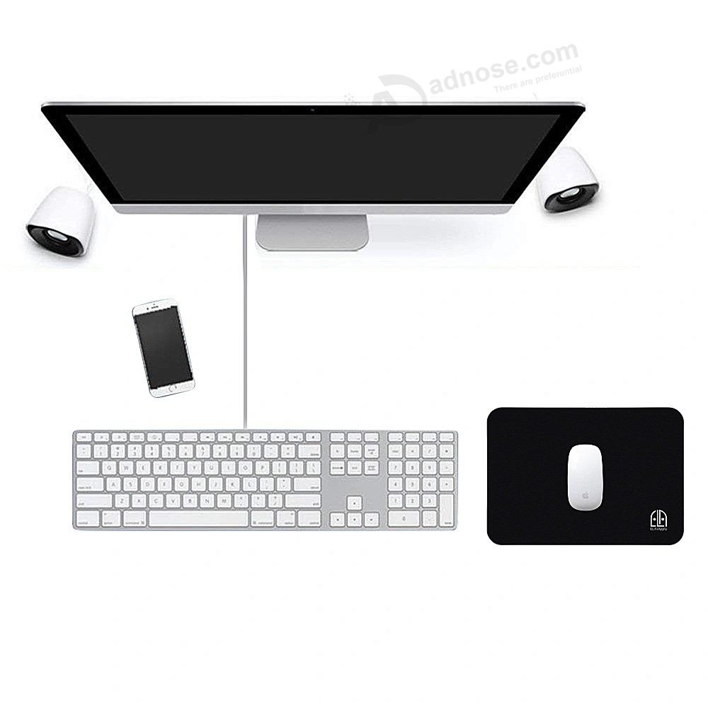 2020 muismat van aluminiumlegering voor laptop Computerbureau Mat aangepast logo accepteren