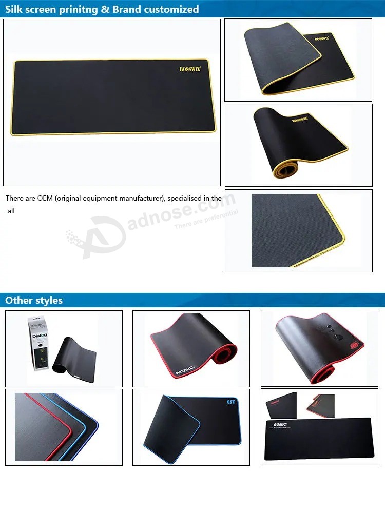 OEM feito de borracha para mouse pad com logotipo personalizado de borracha Coumputer mouse pad