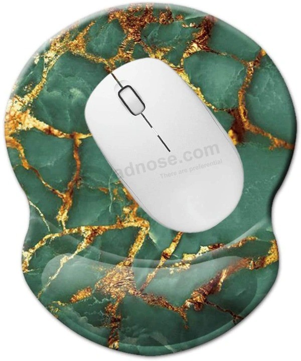 Alfombrillas de ratón de silicona impresas con logotipo personalizado para reposamuñecas