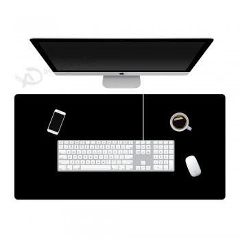 Sublimation Logo Personnalisé Rond Cuir PU Imperméable Tapis de Souris Pour Bureau
