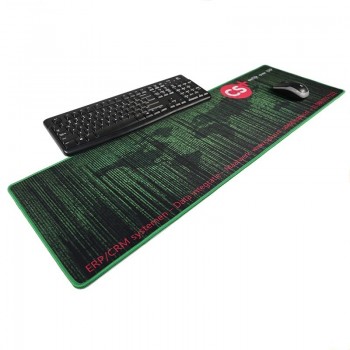 Logo personnalisé imprimé grand grand tapis de souris de jeu pour le personnel de l’entreprise