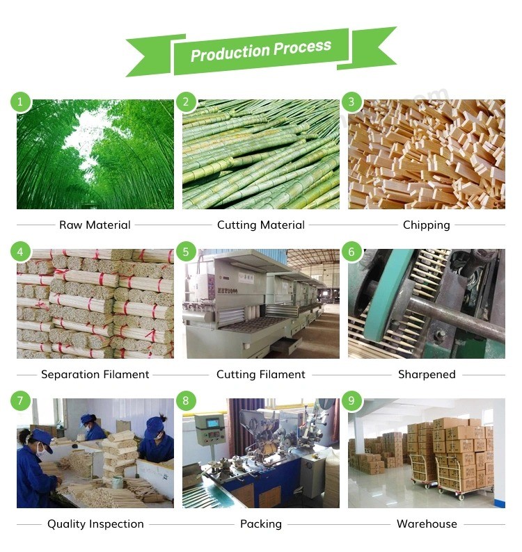 중국 제조 업체 일회용 계피 맛 대나무 이쑤시개 공장