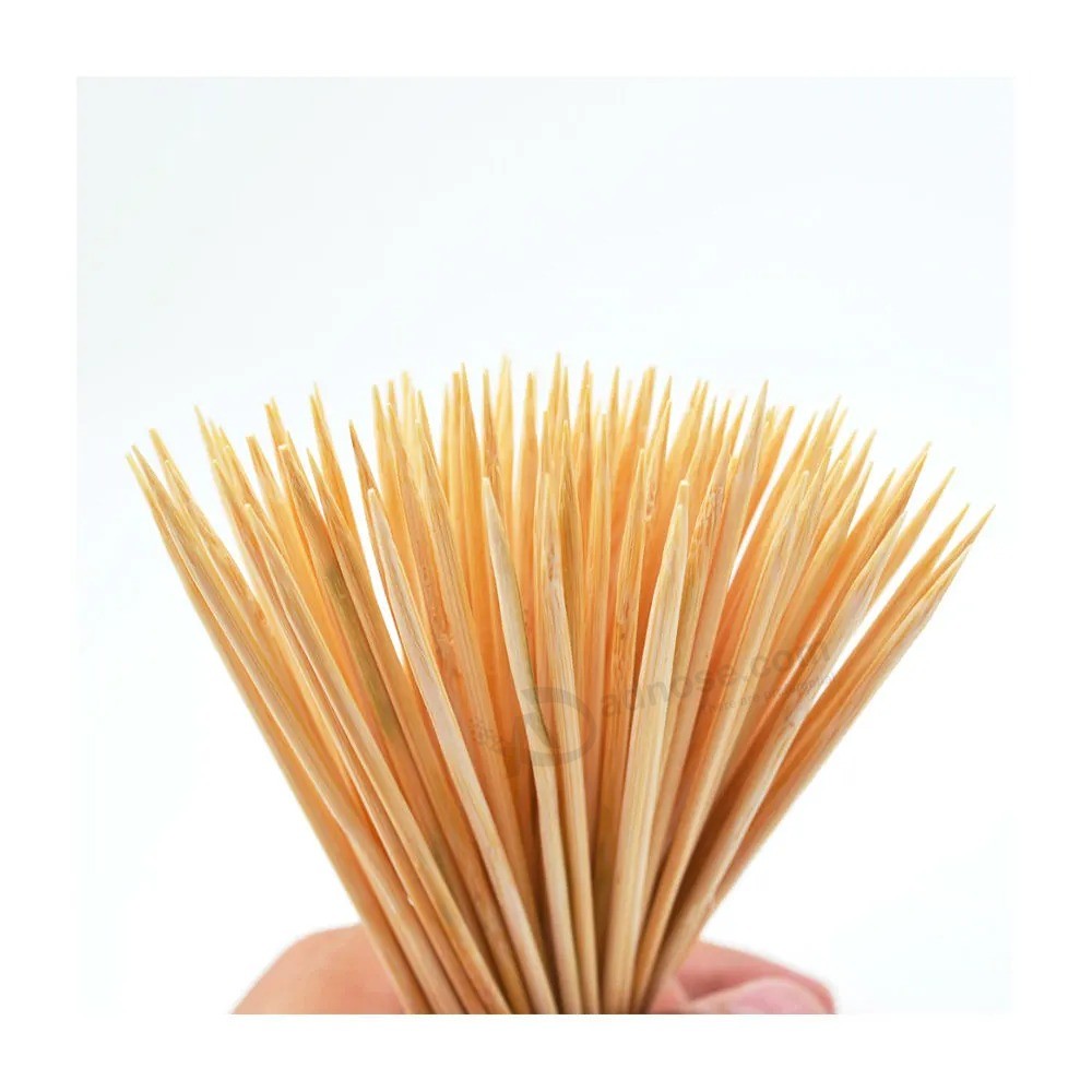 シンプルなデザイン中国製使い捨て竹対白樺つまようじ
