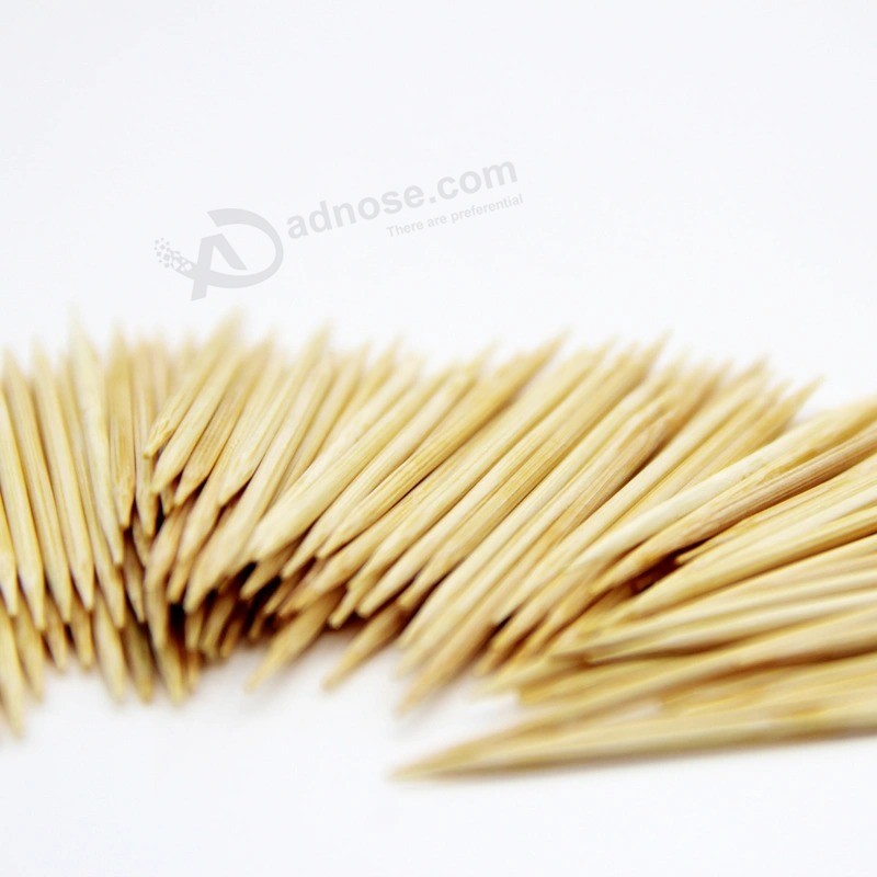 Wholesales disposable Double pointed Bamboo tooth Picks fruit Pick Toothpick