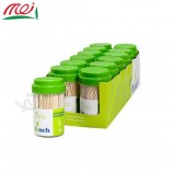 Le plus populaire 100PCS bouteille pack fête Cure-dent en bambou