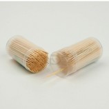 prix bon marché personnalisé unique pointu papier enveloppé bois bambou cure-dents