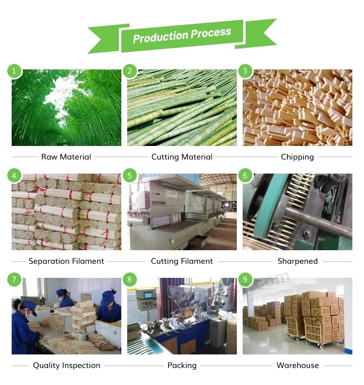 China Fabrik Direkte natürliche Bambus Bulk Zahnstocher