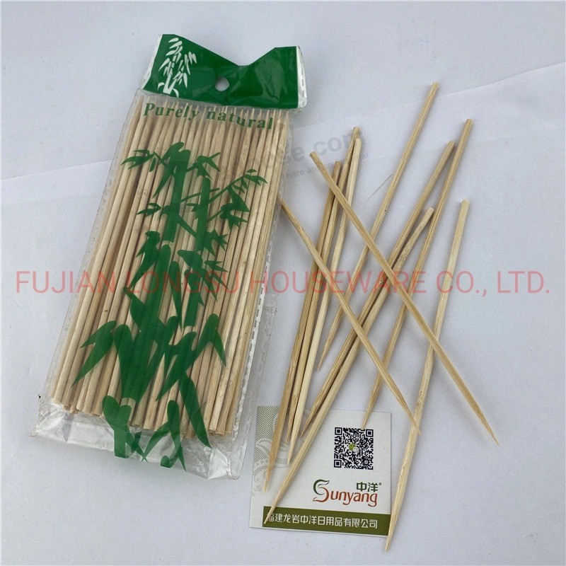 Siéntase cómodo y suave Superficie portátil Protección ambiental del palillo de dientes de bambú natural fino de 65 mm