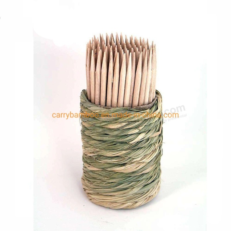 Stuzzicadenti di bambù usa e getta economici di alta qualità all'ingrosso per serie classica per piccolo coperchio alto in bottiglia di plastica