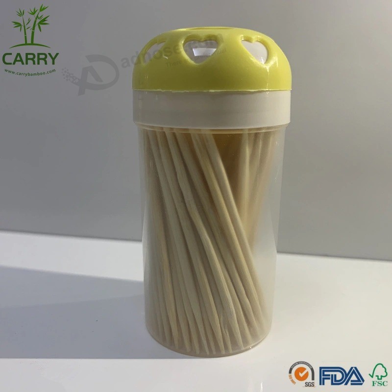 1000PCS Natural Bamboo Toothpicks 12 Bottle Dispenser Home Party Cocktail