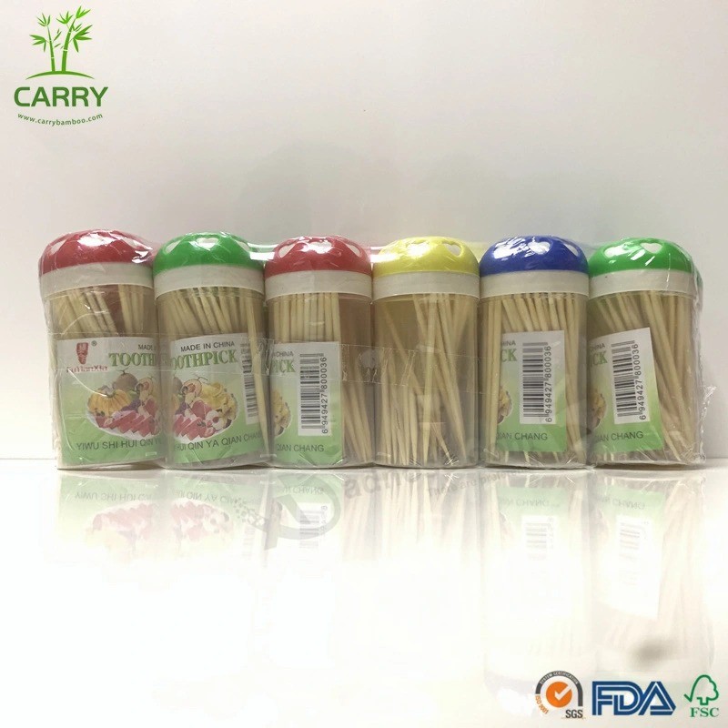 1000PCS Natural Bamboo Toothpicks 12 Bottle Dispenser Home Party Cocktail