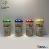Différentes tailles de bambou en bois de bambou cure-dents