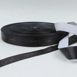 Fabriek Groothandel Aangepaste Gouden Logo Sublimatie Lint voor Kleding