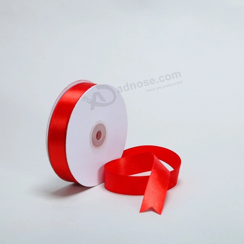 Wholesale high Quality polyester Satin ribbon for gift Box wrapping Food/Cake packing Flower decoration Christmas decorative Ribbon