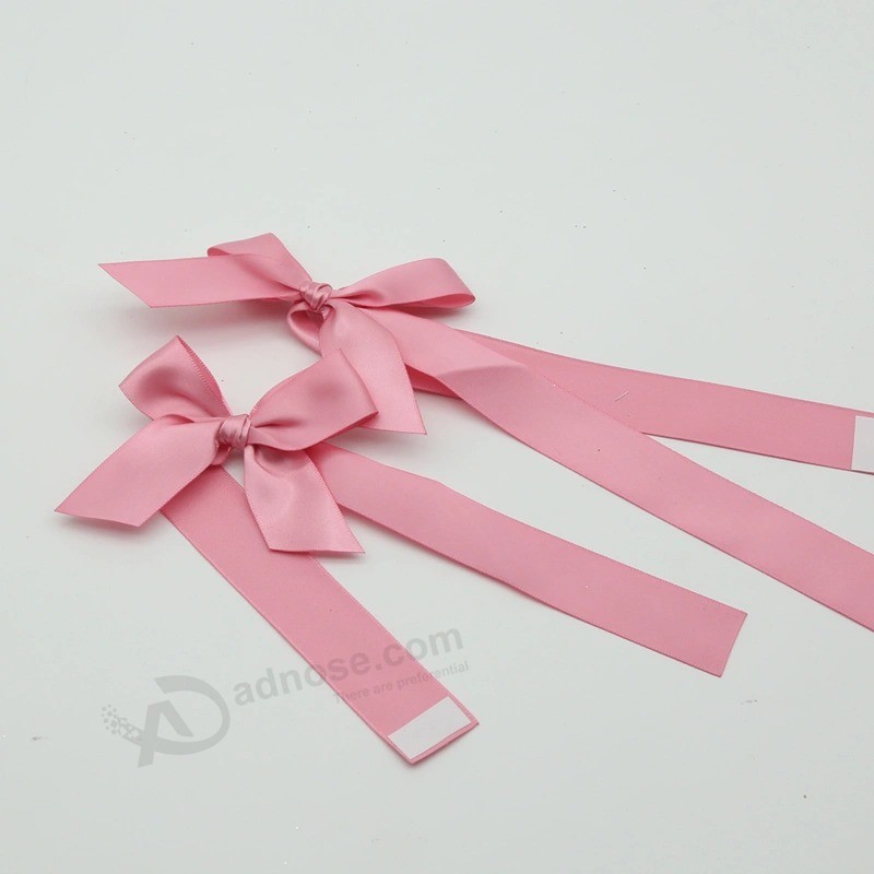 Customized satin Ribbon Bow for paper Box packaging Decoration