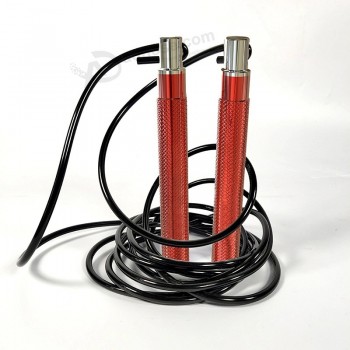 OEM personnaliser le logo fabricant professionnel corde à sauter vitesse corde à sauter poignée en aluminium coloré corde à sauter réglable