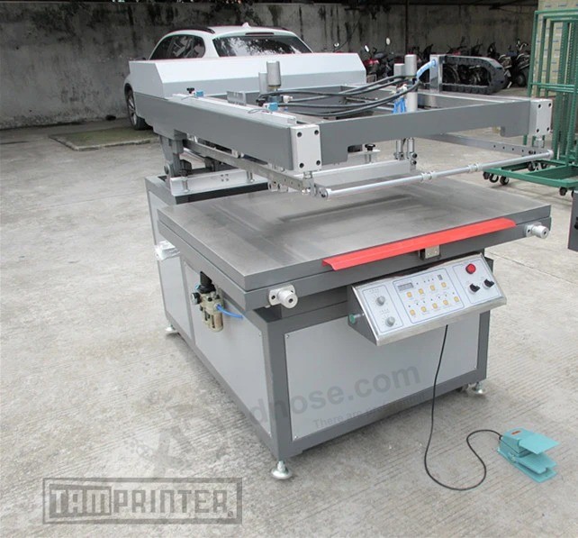 High precision Oblique Arm clamshell Screen printing Machine