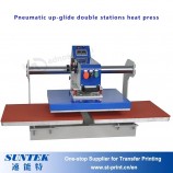 Upglide Pneumatische Dubbele Stations T-Shirt Warmte Pers Machine