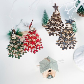 bsci工厂木制工艺品派对供应商圣诞礼物圣诞装饰