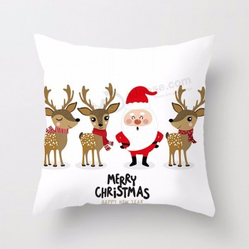 Nuovo design cuscino fodere per cuscini natalizi federa stampata personalizzata regalo di natale 18x18