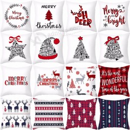 Bulk christmas gift bed pillow cover christmas cutlery cover