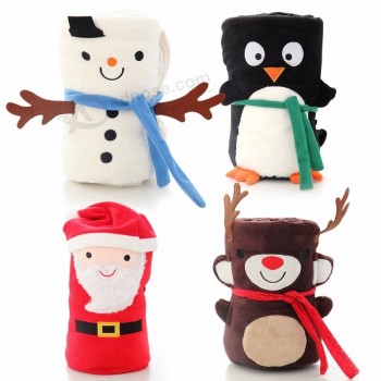 2020 personnalisé jeter voyage bébé flanelle couverture cadeaux de Noël
