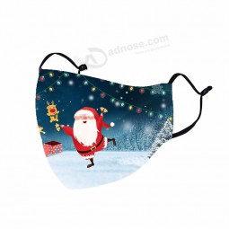 2020 Hot Sale afdrukken gezichtsmasker kerst ontwerp polyester geschenkmanden warp kerstcadeau voor kinderen