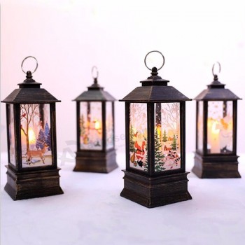2020 New Arrival Lantern Christmas Glitter Lamp Party Supplies Festival Xmas Gift  Outdoor Decoration Tree Ornaments