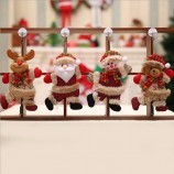 Neue Weihnachtsbaumzubehörweihnachtsfiguren Weihnachtsdekorationen tanzen Stoffpuppen kleine Anhänger Geschenke