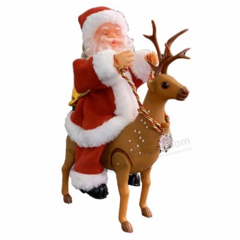 パーティーミュージックぬいぐるみ人形子供のおもちゃアクションフィギュアエレクトリックサンタクリスマスギフト