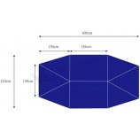 Draagbare verplaatsbare carport auto paraplu tent auto zonnescherm met anti-UV (VCC-12)
