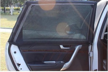 2pcs汽车遮阳帘前后窗遮阳帘网遮阳板保护窗膜