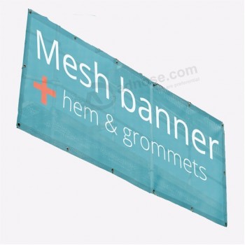 Clôture de 50 m de longueur Impression numérique extérieure Publicité personnalisée Pvc Vinyle Mesh Banner