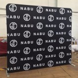 Aangepaste stof evenement pop-up achtergrond stand, spanning stof display achtergrond banner afdrukken
