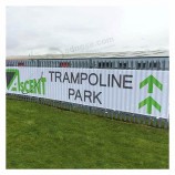 Groot formaat buitenhek op maat gemaakte waterbestendige, zonwerende bedrukking PVC vinyl mesh banner