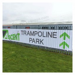 Groot formaat buitenhek op maat gemaakte waterbestendige, zonwerende bedrukking PVC vinyl mesh banner