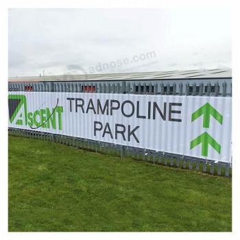 Groot formaat buitenhek op maat gemaakte waterbestendige, zonwerende bedrukking PVC vinyl mesh banner