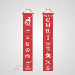 Goedkope kerst voordeur hangende banner voor decoratie