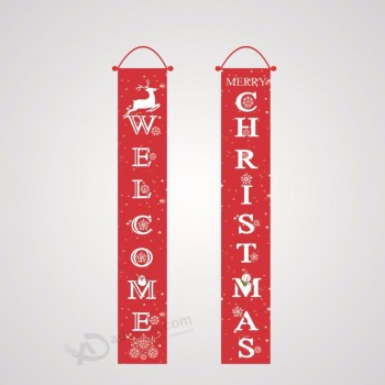 Goedkope kerst voordeur hangende banner voor decoratie