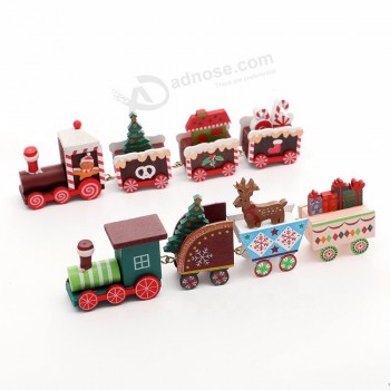 suministros de decoración navideña pequeño tren creativo escaparate de la mesa decoración navideña regalos para niños