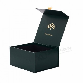 Custom Logo Printing magnetic gift box Large Square hatbox vintage Baseball Cap Snapback Hat boxes packaging