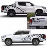 Auto Decals 3 Stuks Mudslinger Zijdeur Staartdeur 4x4 Off Road Grafische Vinyl Auto Sticker Op maat gemaakt voor Hilux 2012 2015 2018